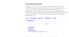 Desktop Screenshot of leonpaternoster.com