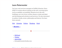 Tablet Screenshot of leonpaternoster.com